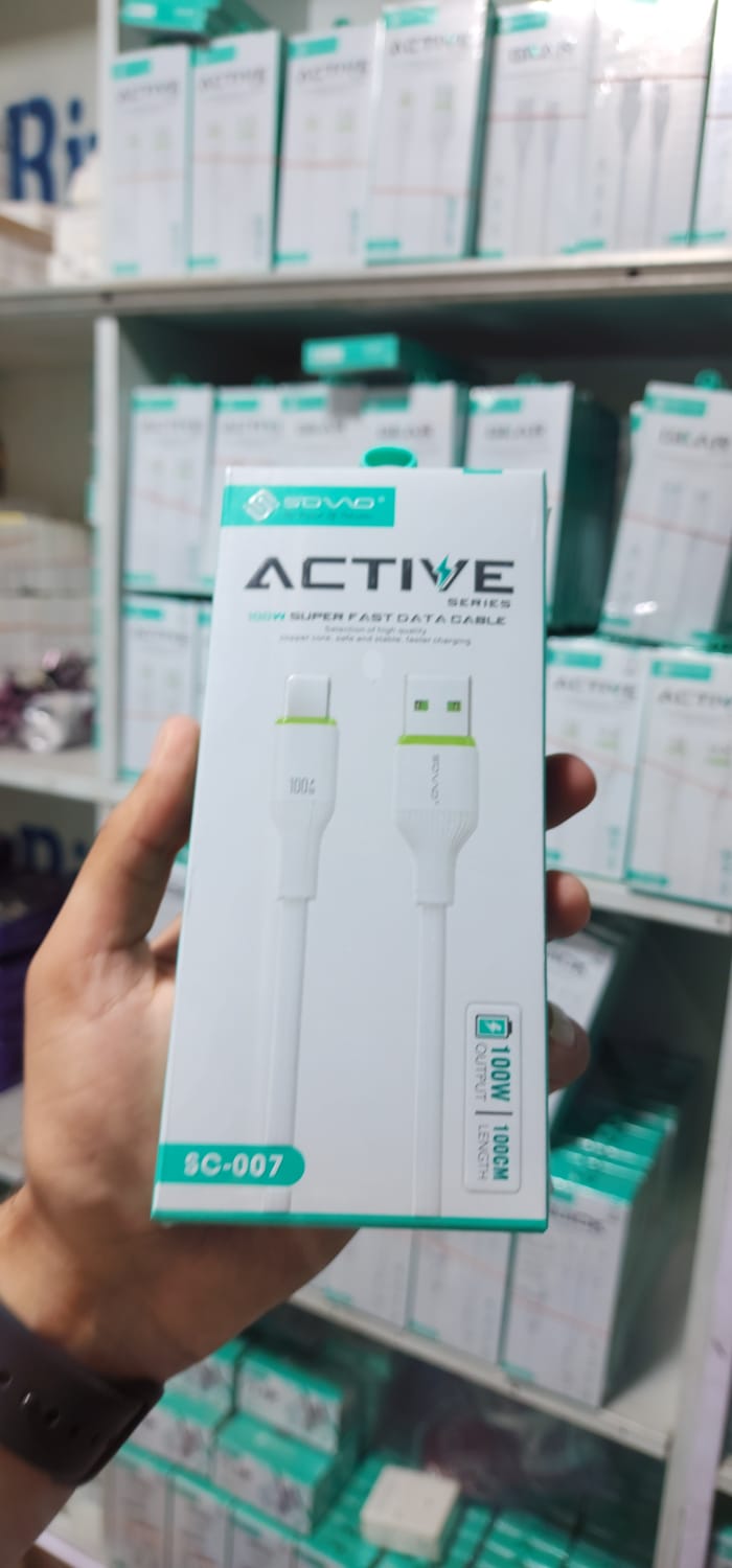 2026_03_31_88af8452420c74b057325f06c4f46932 SOVO Type-C Fast Charging Data Cable – Quick Charge USB Cable for Android Devices – High-Speed Charging and Data Transfer – Durable Build – 1 Meter Length – Universal Compatibility with Smartphones - Image 4
