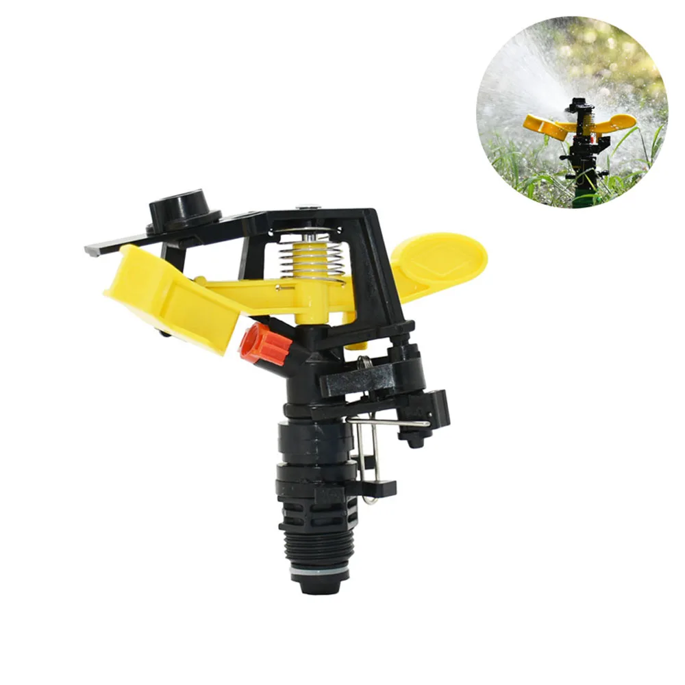 1/2″ 3/4″ male Farm Rotating Rocker Sprinklers 360 degrees rotary jet nozzle Adjustable Agricultural Lawn Sprinklers 1pcs
