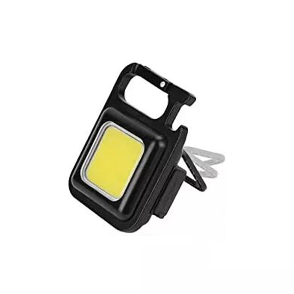 portable keychain light | 500 lumens mini cob led flashlight with foldable handle & usb rechargeable portable keychain light | 500 lumens mini cob led flashlight with foldable handle & usb rechargeable