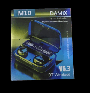 m10 damix v 5.3 bluetooth wireless earbuds with led display, touch control, and long battery life m10 damix v 5.3 bluetooth wireless earbuds with led display, touch control, and long battery life