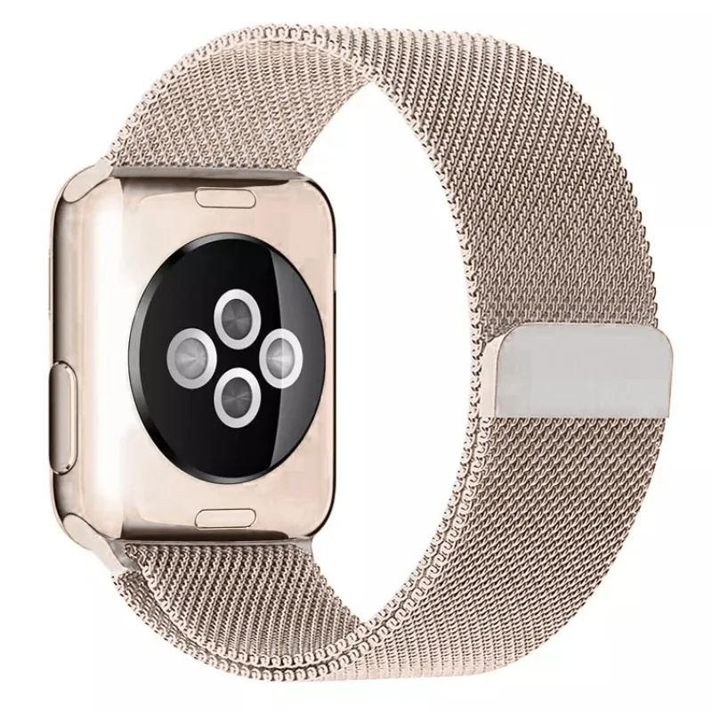 pale rose | apple watch milanese magnetic loop strap | stainless steel band | 42mm / 44mm / 45mm pale rose | apple watch milanese magnetic loop strap | stainless steel band | 42mm / 44mm / 45mm