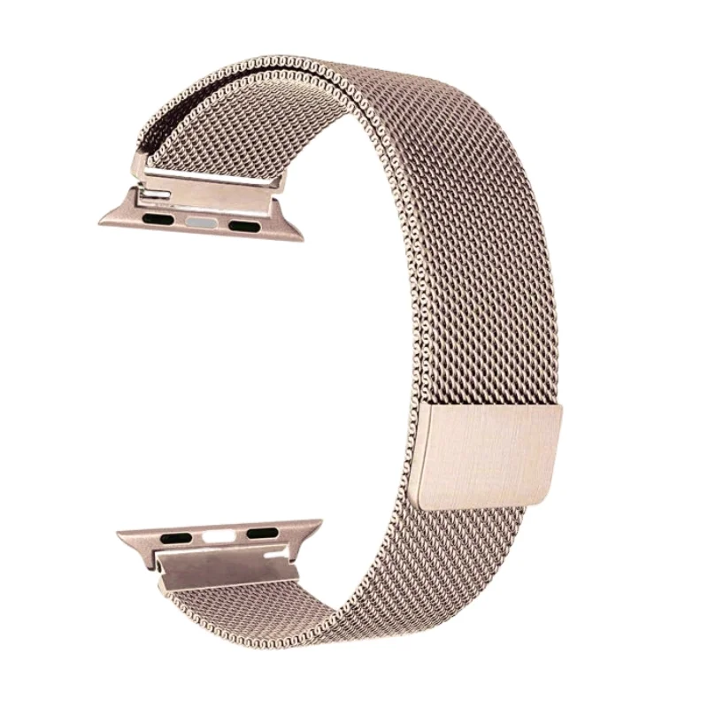 pale rose | apple watch milanese magnetic loop strap | stainless steel band | 42mm / 44mm / 45mm pale rose | apple watch milanese magnetic loop strap | stainless steel band | 42mm / 44mm / 45mm