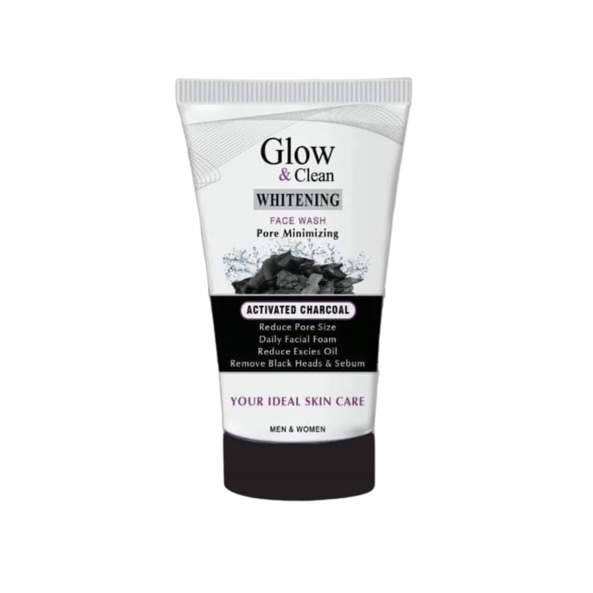 glow & clean charcoal face wash | deep cleansing oil control & pore care glow & clean charcoal face wash | deep cleansing oil control & pore care