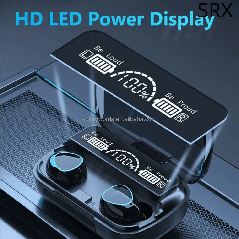 m10 damix v 5.3 bluetooth wireless earbuds with led display, touch control, and long battery life m10 damix v 5.3 bluetooth wireless earbuds with led display, touch control, and long battery life