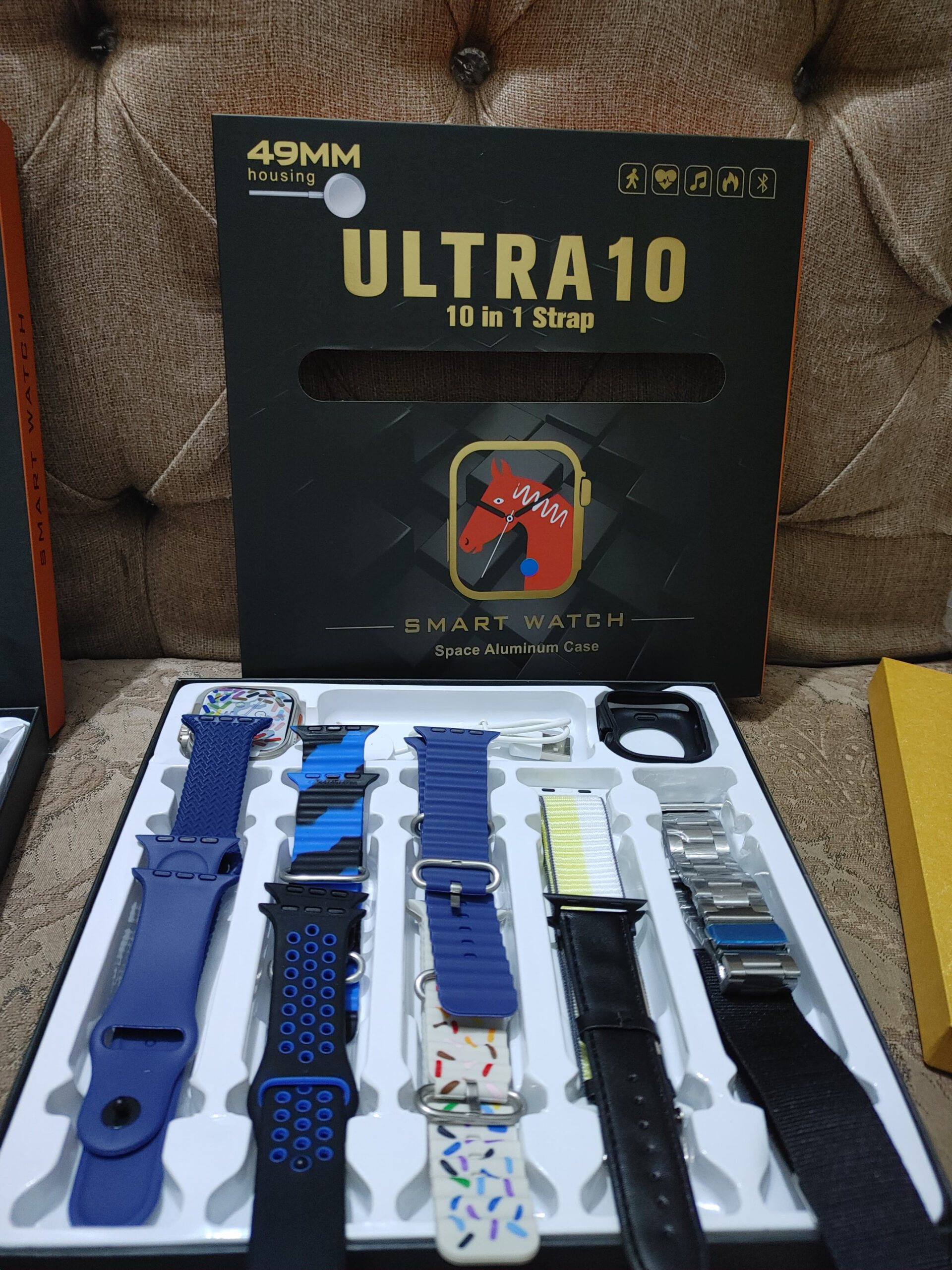 ultra 10 smartwatch | 10 in 1 series 8 | 2.01″ hd big screen | ip68 waterproof | 10 straps included ultra 10 smartwatch | 10 in 1 series 8 | 2.01″ hd big screen | ip68 waterproof | 10 straps included