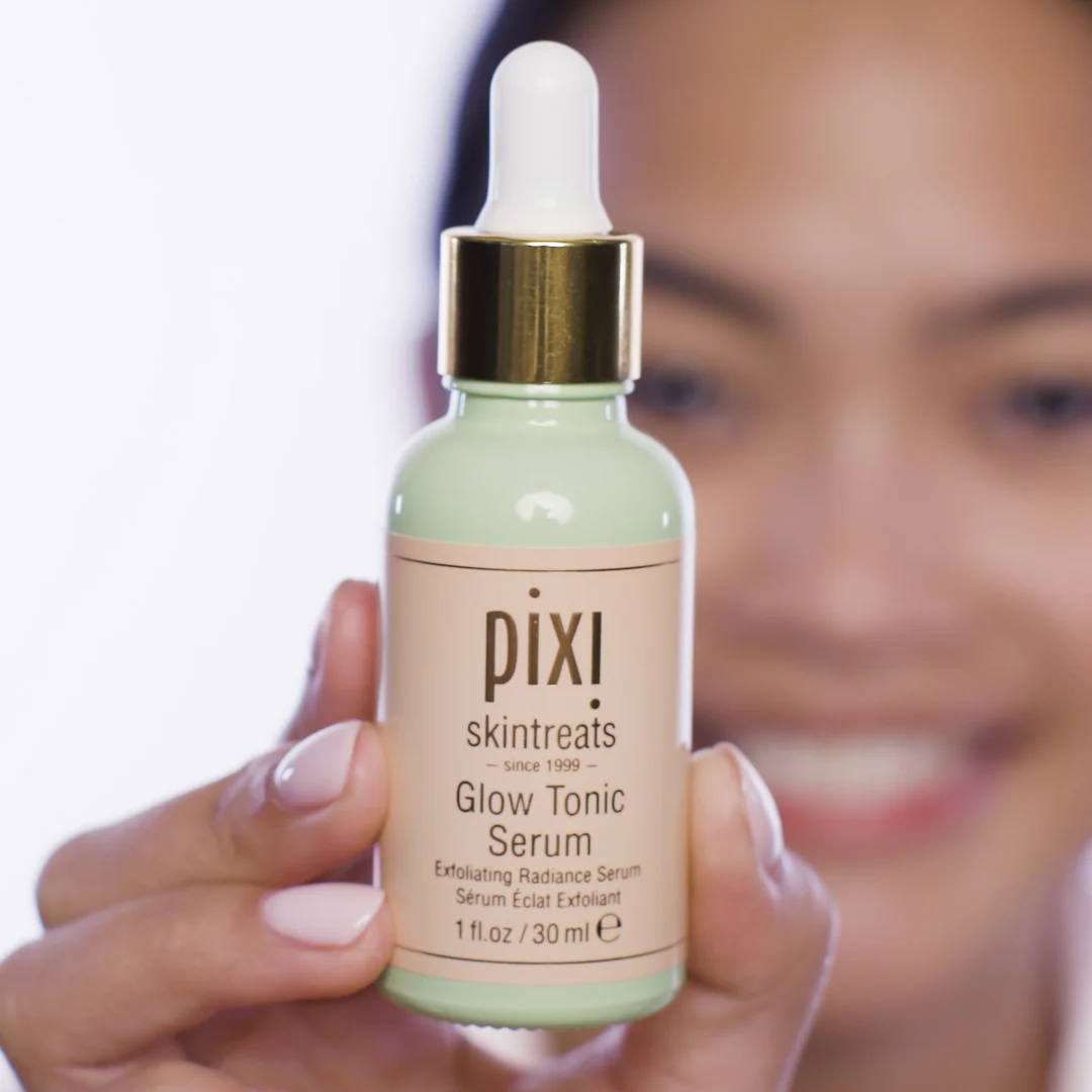 pixi glow tonic serum 30ml lightweight hydrating and exfoliating facial serum with glycolic acid