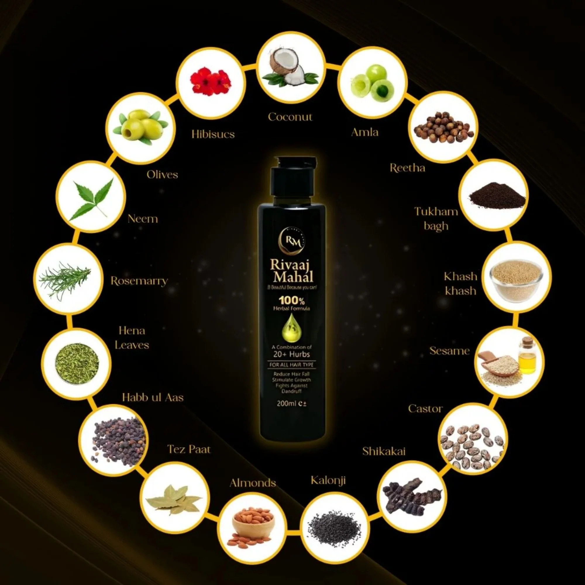 rivaaj mahal herbal hair oil 100% | 20+ herbs for strong & healthy hair rivaaj mahal herbal hair oil 100% | 20+ herbs for strong & healthy hair