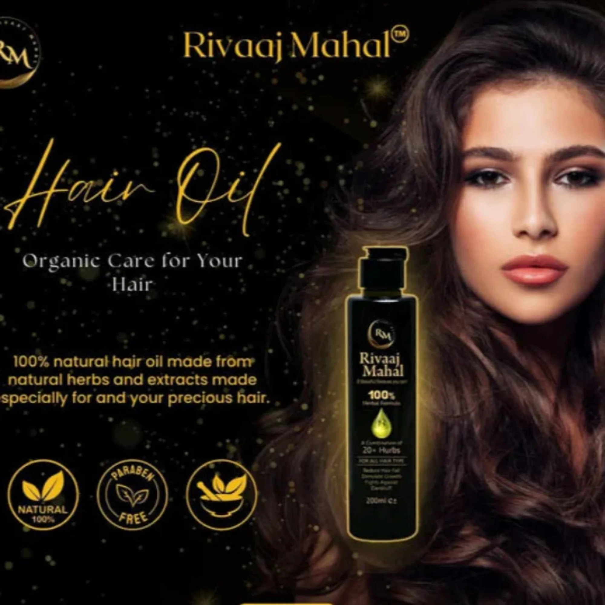 rivaaj mahal herbal hair oil 100% | 20+ herbs for strong & healthy hair rivaaj mahal herbal hair oil 100% | 20+ herbs for strong & healthy hair