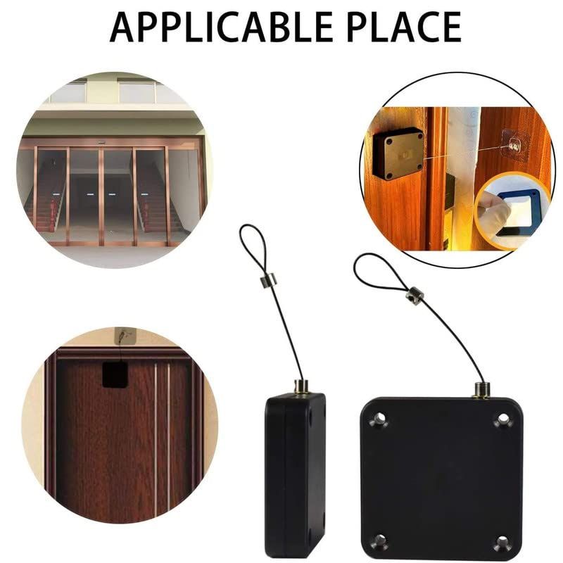 portable automatic door closer | punch free installation | self closing device with strong pull force portable automatic door closer | punch free installation | self closing device with strong pull force