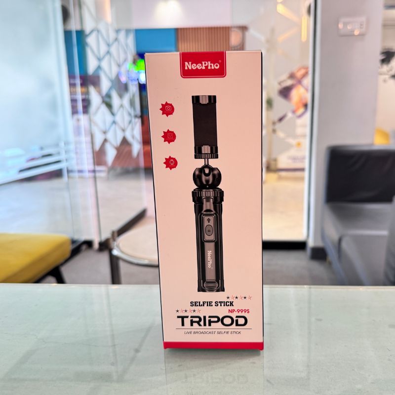 neepho np 999s 2 in 1 selfie stick & tripod | adjustable height, bluetooth remote | universal smartphone & camera mount | lightweight & portable neepho np 999s 2 in 1 selfie stick & tripod | adjustable height, bluetooth remote | universal smartphone & camera mount | lightweight & portable