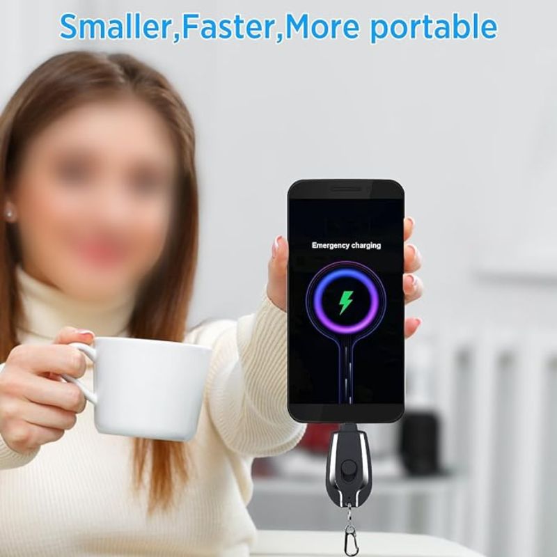 mini keychain power bank | ultra compact 1500mah | emergency charger for phones & gadgets mini keychain power bank | ultra compact 1500mah | emergency charger for phones & gadgets