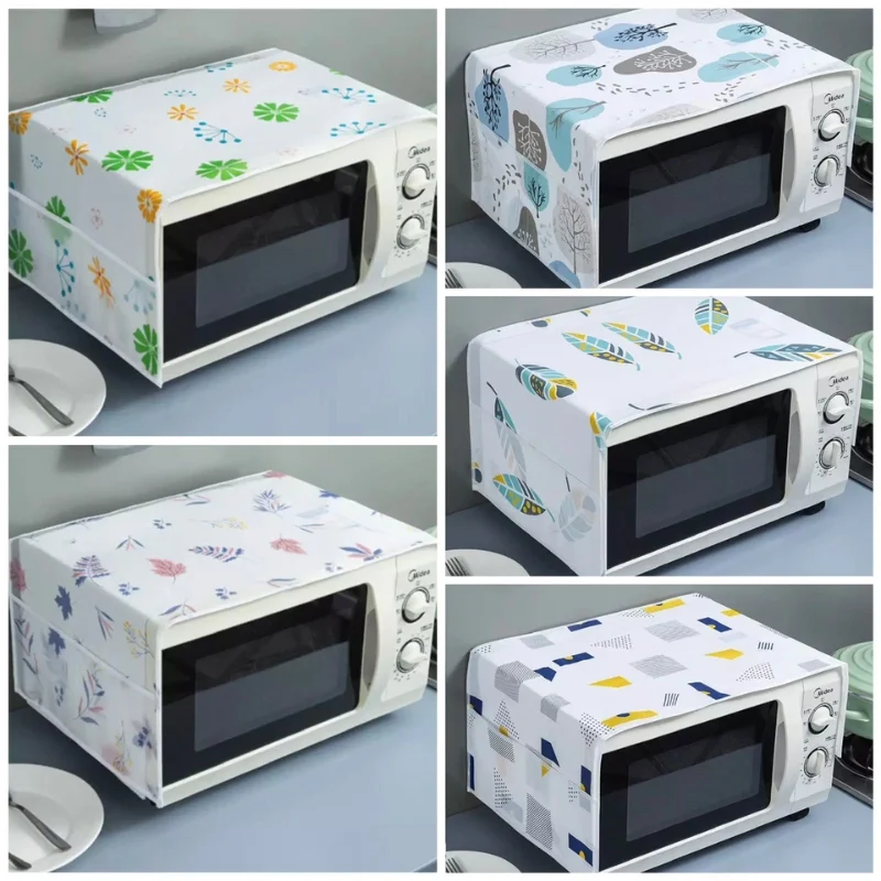 oven & microwave cover | waterproof oil dust protector with double side pockets oven & microwave cover | waterproof oil dust protector with double side pockets