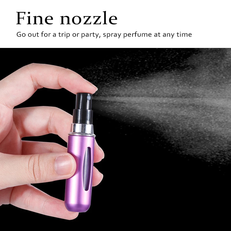 portable refillable mini perfume atomizer | travel size spray bottle | 5ml | random colors portable refillable mini perfume atomizer | travel size spray bottle | 5ml | random colors
