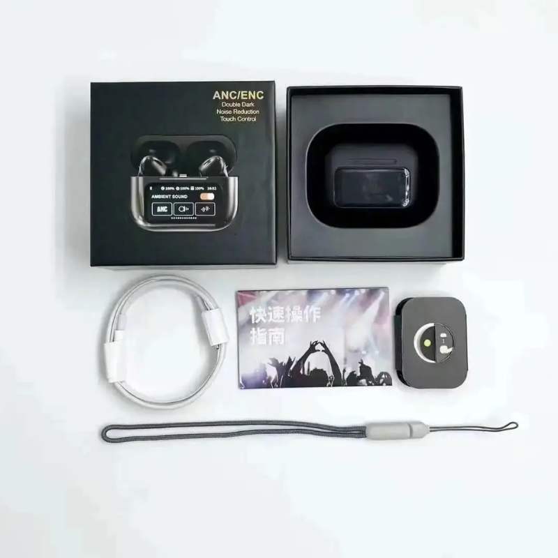 black a9 pro anc bluetooth 5.4 wireless earbuds with smart screen and active noise cancellation black a9 pro anc bluetooth 5.4 wireless earbuds with smart screen and active noise cancellation