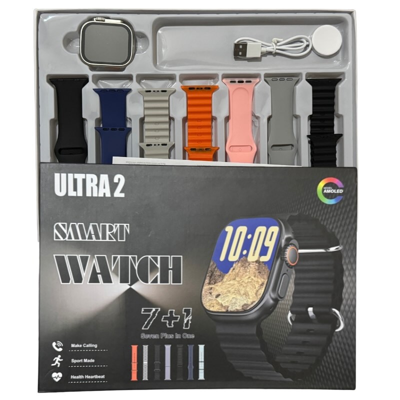 ultra 2 smart watch 7 straps edition | bluetooth call fitness & health tracker ultra 2 smart watch 7 straps edition | bluetooth call fitness & health tracker
