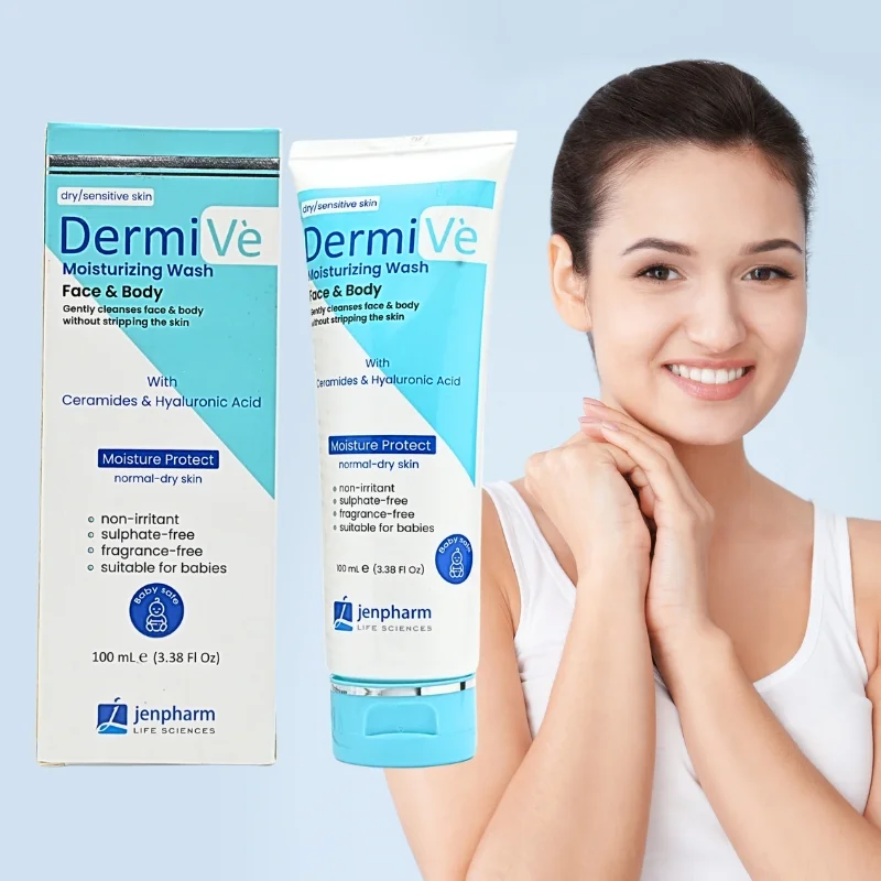dermive moisturizing wash face & body 100ml | jenpharm dermive moisturizing wash face & body 100ml | jenpharm