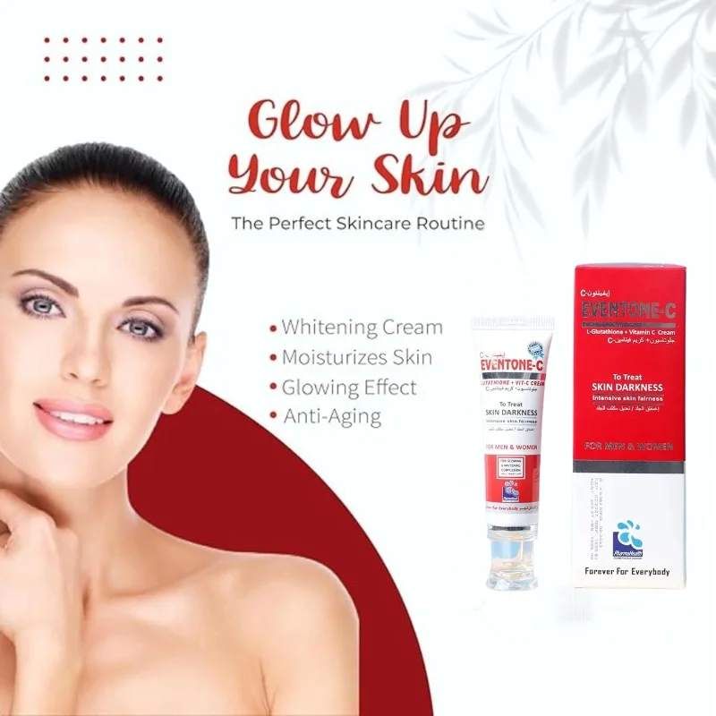 eventone c skin brightening cream with l glutathione & vitamin c for radiant, even toned skin eventone c skin brightening cream with l glutathione & vitamin c for radiant, even toned skin