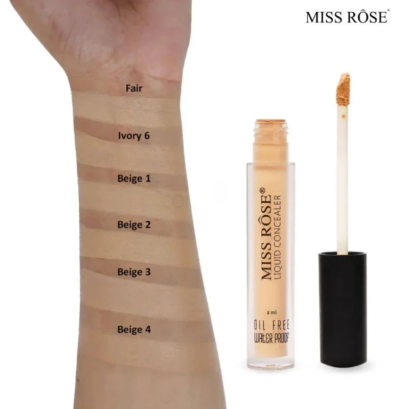 miss rose liquid concealer | fair | waterproof high coverage formula (5ml) miss rose liquid concealer | fair | waterproof high coverage formula (5ml)