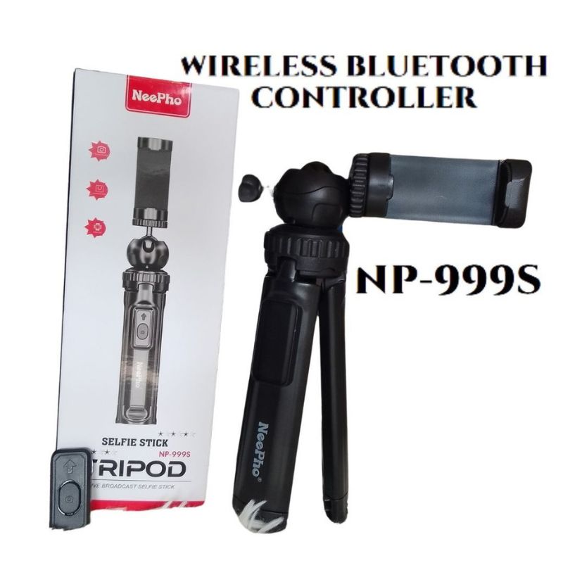 neepho np 999s 2 in 1 selfie stick & tripod | adjustable height, bluetooth remote | universal smartphone & camera mount | lightweight & portable neepho np 999s 2 in 1 selfie stick & tripod | adjustable height, bluetooth remote | universal smartphone & camera mount | lightweight & portable