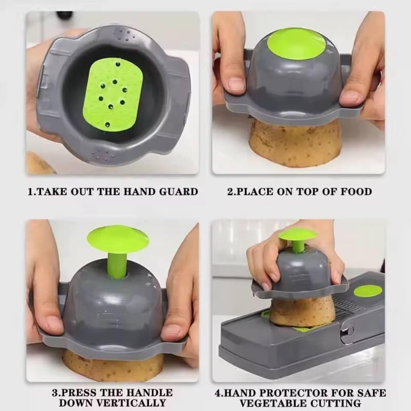 16 in 1 mandoline slicer & vegetable chopper | multifunctional food cutter & grater 16 in 1 mandoline slicer & vegetable chopper | multifunctional food cutter & grater