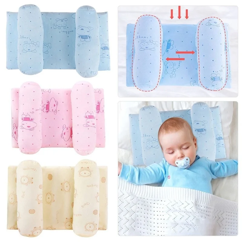 soft breathable baby pillow | newborn head shaping cushion for flat head prevention soft breathable baby pillow | newborn head shaping cushion for flat head prevention