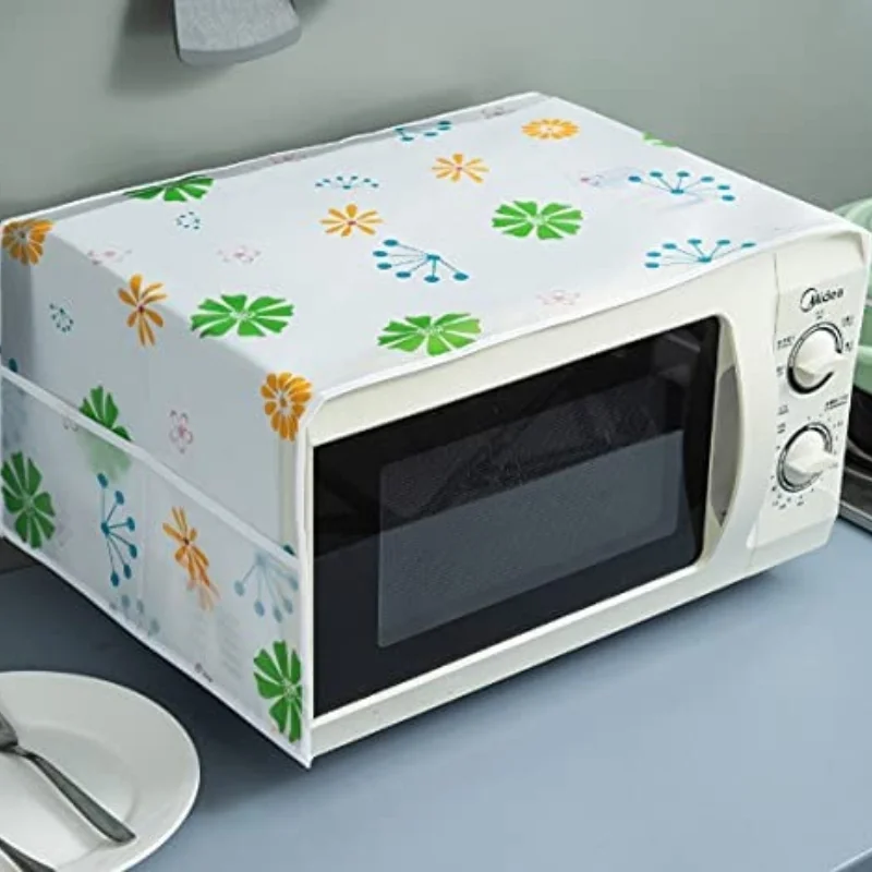 oven & microwave cover | waterproof oil dust protector with double side pockets oven & microwave cover | waterproof oil dust protector with double side pockets