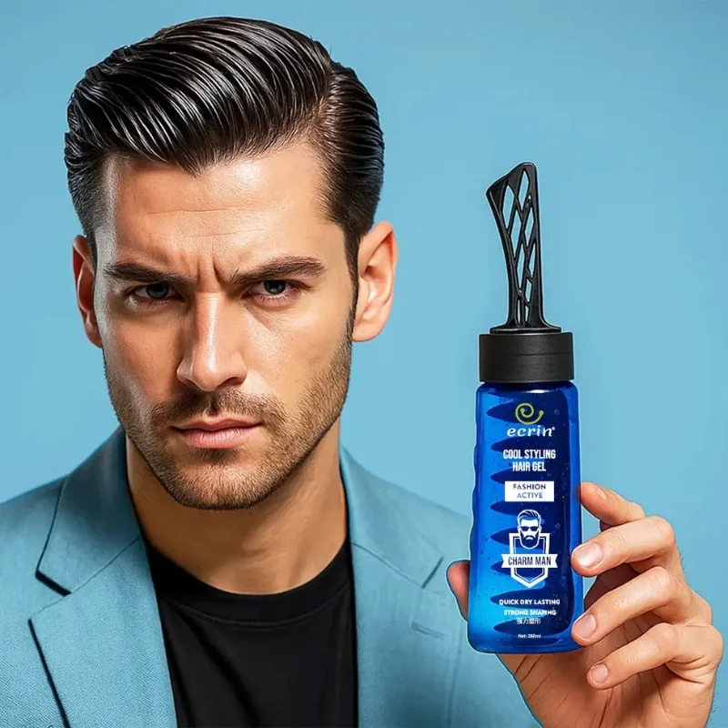 ecrin cool styling hair gel 280ml with active collagen strong hold & cool fresh effect ecrin cool styling hair gel 280ml with active collagen strong hold & cool fresh effect