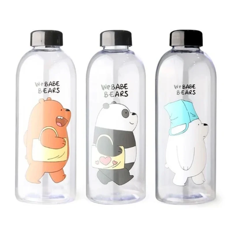 we babe bears frosted plastic water bottle with straw 1000ml | leakproof bpa free cute hydration bottle we babe bears frosted plastic water bottle with straw 1000ml | leakproof bpa free cute hydration bottle