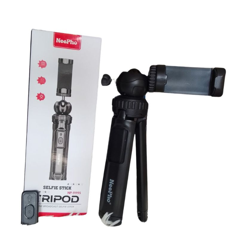 neepho np 999s 2 in 1 selfie stick & tripod | adjustable height, bluetooth remote | universal smartphone & camera mount | lightweight & portable neepho np 999s 2 in 1 selfie stick & tripod | adjustable height, bluetooth remote | universal smartphone & camera mount | lightweight & portable