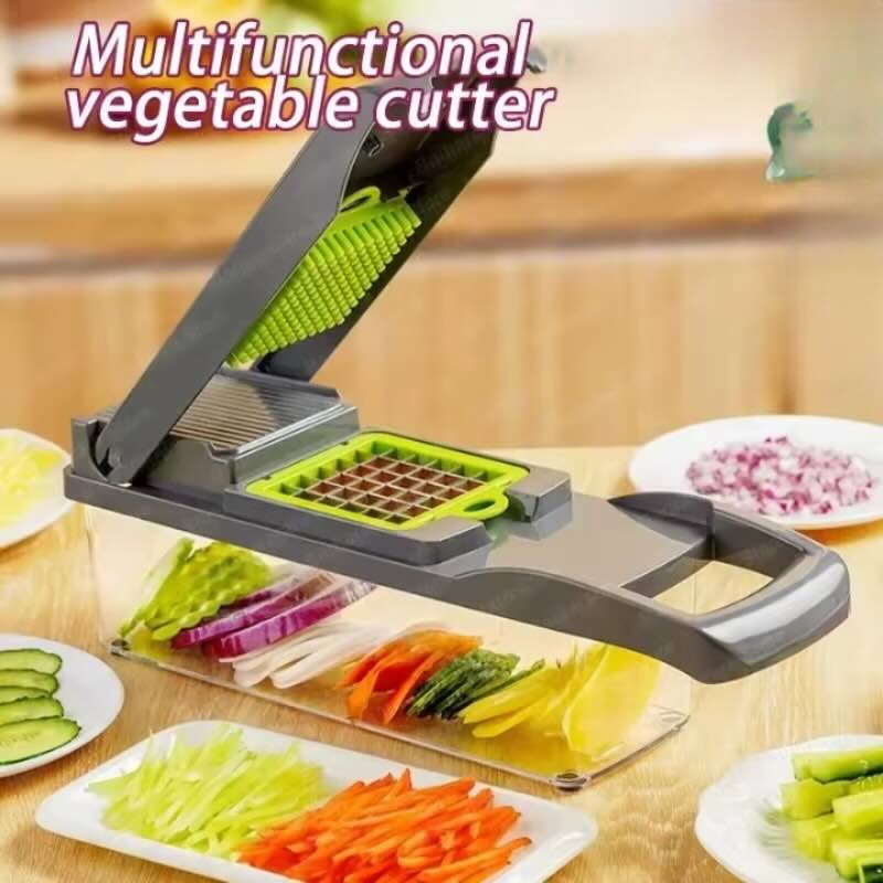 16 in 1 mandoline slicer & vegetable chopper | multifunctional food cutter & grater 16 in 1 mandoline slicer & vegetable chopper | multifunctional food cutter & grater