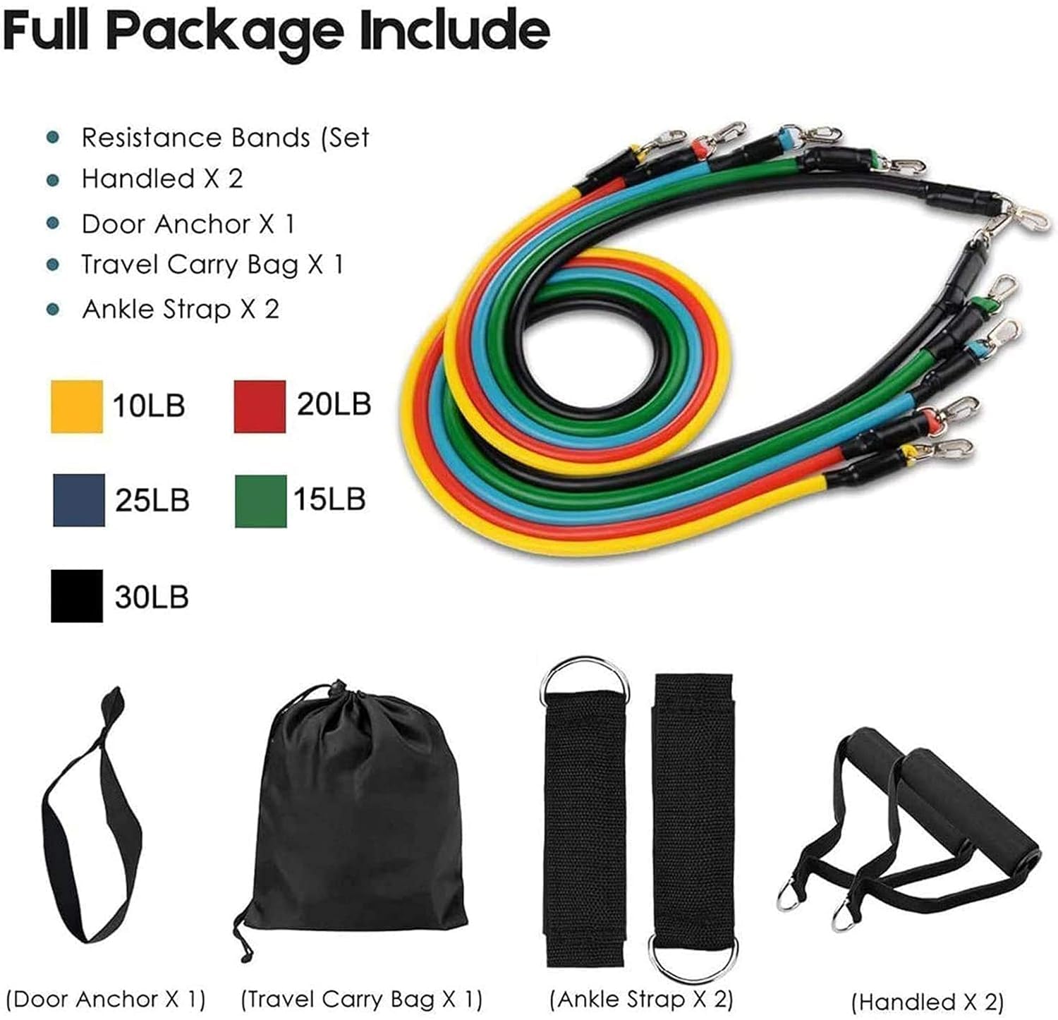 gym belt with box | 5 in 1 power exercise resistance band set | adjustable fitness equipment for all gym belt with box | 5 in 1 power exercise resistance band set | adjustable fitness equipment for all