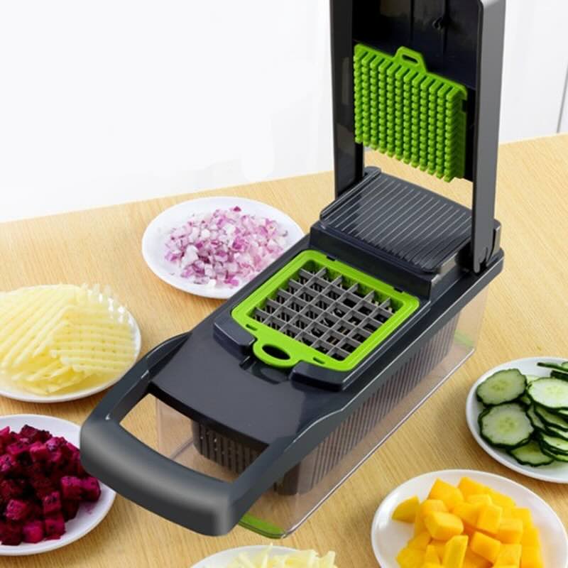 16 in 1 mandoline slicer & vegetable chopper | multifunctional food cutter & grater 16 in 1 mandoline slicer & vegetable chopper | multifunctional food cutter & grater