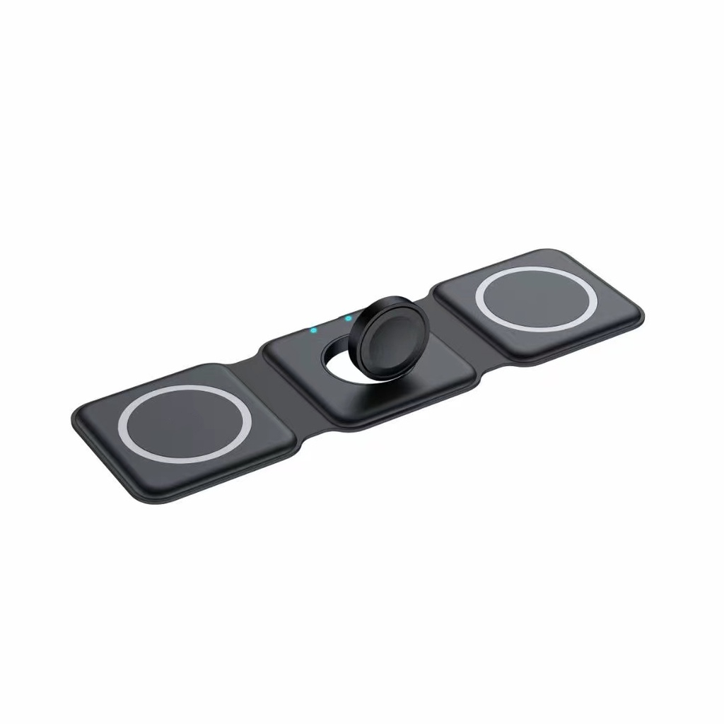 3 in 1 foldable magnetic wireless charger 15w charging station for iphone apple watch and airpods 3 in 1 foldable magnetic wireless charger 15w charging station for iphone apple watch and airpods