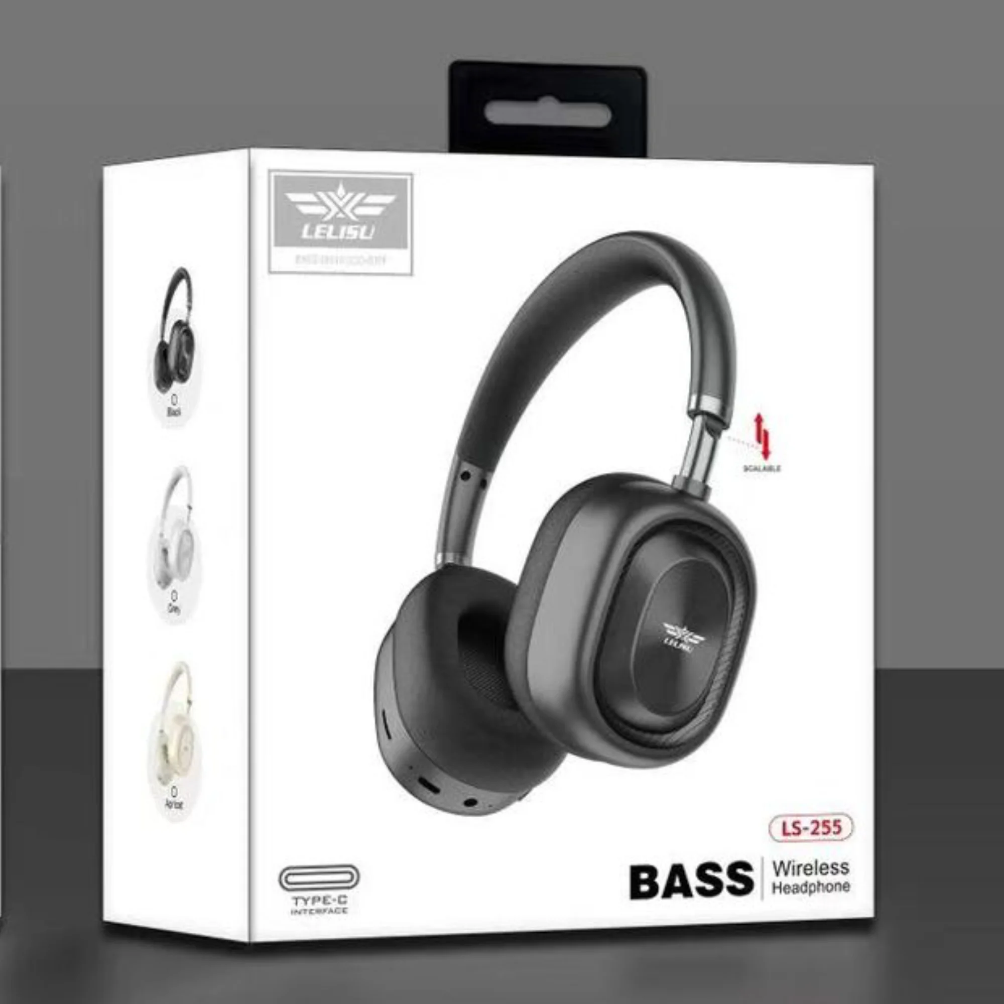 Lelisu LS-255 Wireless Bluetooth Over-Ear Headphones – Bass & Type-C Charging