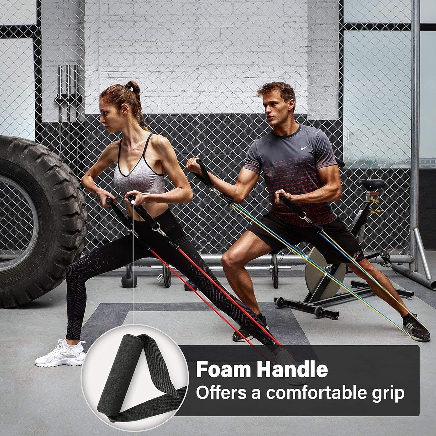 gym belt with box | 5 in 1 power exercise resistance band set | adjustable fitness equipment for all gym belt with box | 5 in 1 power exercise resistance band set | adjustable fitness equipment for all