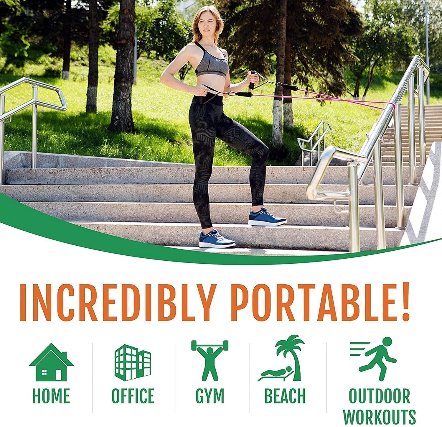 gym belt with box | 5 in 1 power exercise resistance band set | adjustable fitness equipment for all gym belt with box | 5 in 1 power exercise resistance band set | adjustable fitness equipment for all