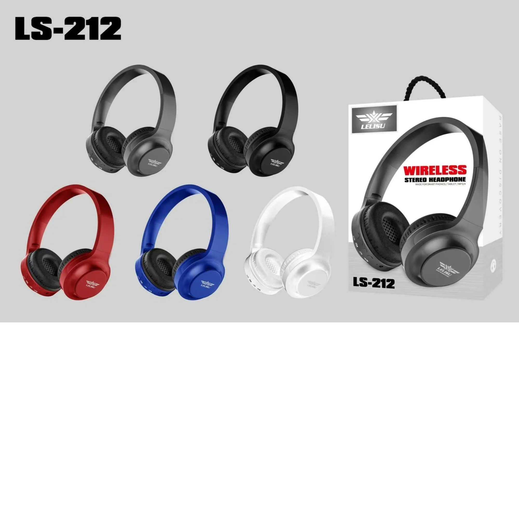 Lelisu LS-212 Wireless Bluetooth Headphones – For Smartphones, Tablets & MP3