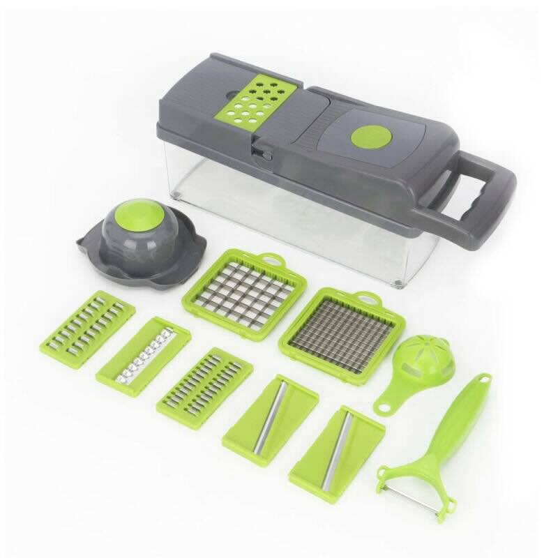 16 in 1 mandoline slicer & vegetable chopper | multifunctional food cutter & grater 16 in 1 mandoline slicer & vegetable chopper | multifunctional food cutter & grater