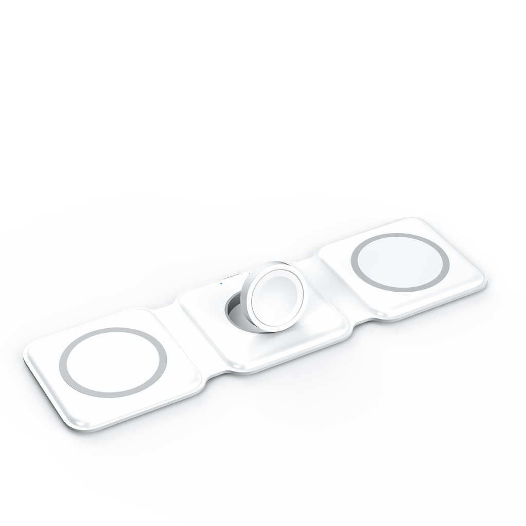 3 in 1 foldable magnetic wireless charger 15w charging station for iphone apple watch and airpods 3 in 1 foldable magnetic wireless charger 15w charging station for iphone apple watch and airpods