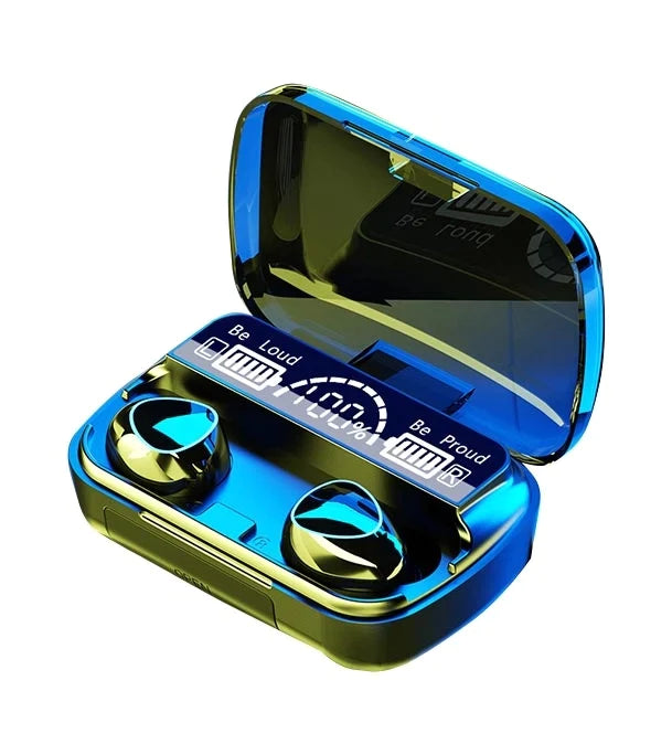 Damix M10 Bluetooth 5.3 Earbuds – LED Display, Touch Control & Long Battery Life