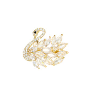 snowflake crystal brooch for women elegant party wear