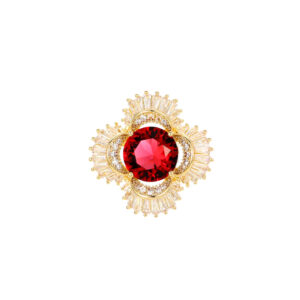 snowflake crystal brooch for women elegant party wear