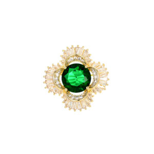 snowflake crystal brooch for women elegant party wear
