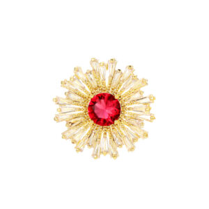 snowflake crystal brooch for women elegant party wear