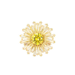 snowflake crystal brooch for women elegant party wear