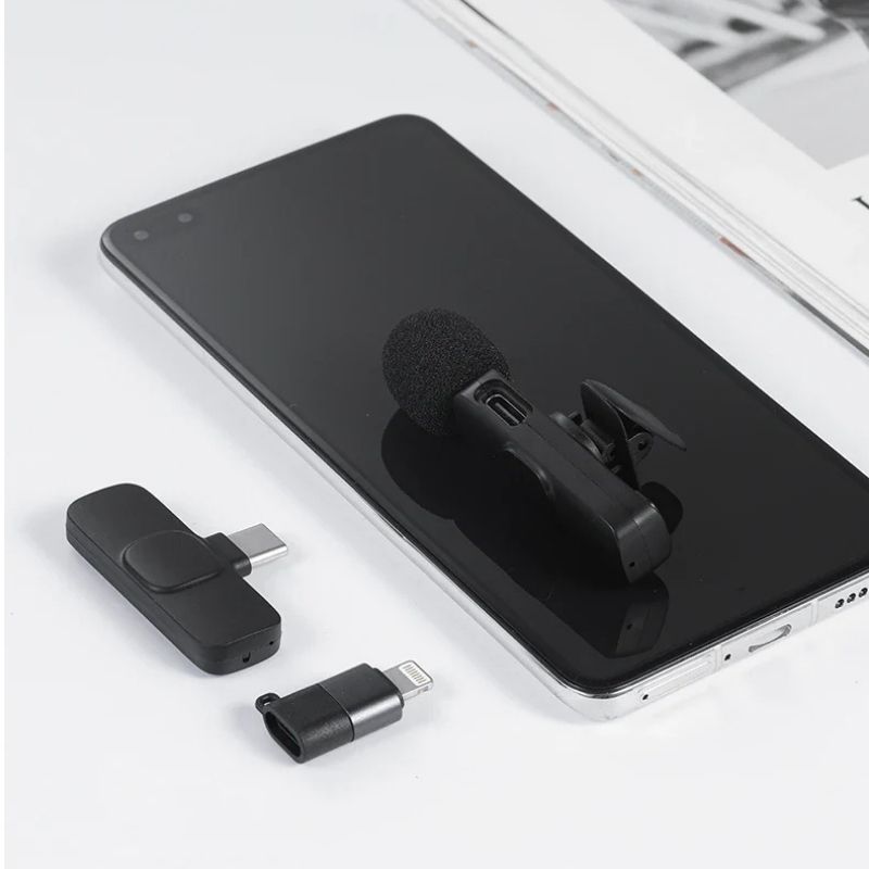 k9 wireless lavalier microphone | plug & play type c & ios mic with noise reduction k9 wireless lavalier microphone | plug & play type c & ios mic with noise reduction