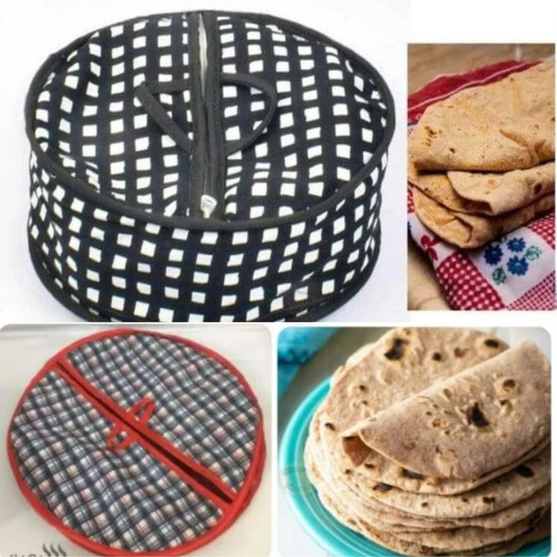roti zipper bag | reusable airtight & insulated storage bag | keeps chapati fresh, soft & warm | random design roti zipper bag | reusable airtight & insulated storage bag | keeps chapati fresh, soft & warm | random design