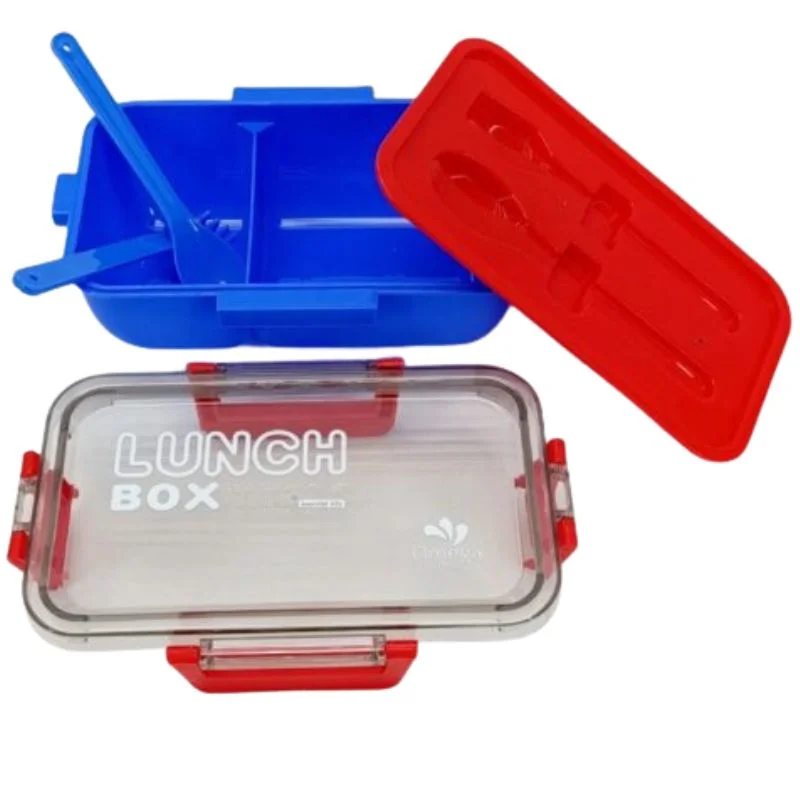 kendy lunch box with spoon & fork | 2 compartment portable tiffin box for school & office kendy lunch box with spoon & fork | 2 compartment portable tiffin box for school & office