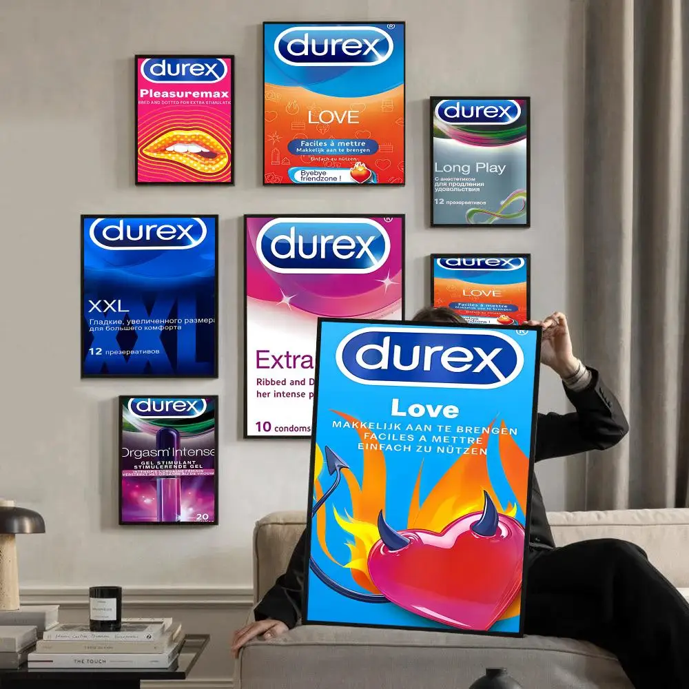 SSexy Condom Bbrand Poster Premium HD Self-adhesive Wall Decor,peel&stick,residue-free,ideal For Room Makeover.