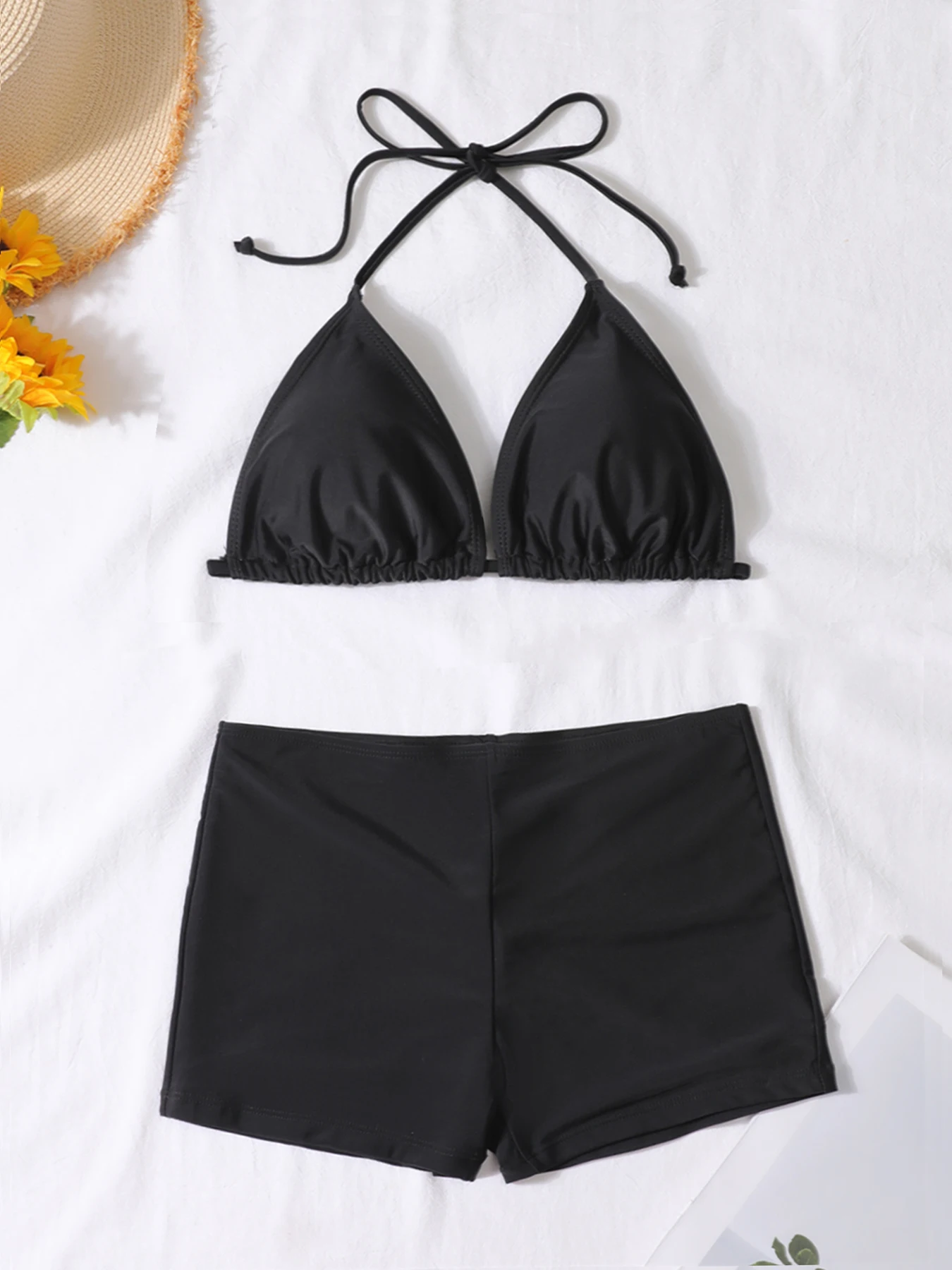 Women’s Bikini Swimsuit European Style High Waist Bottom Separate Style Fashionable Poolwear for Ladies